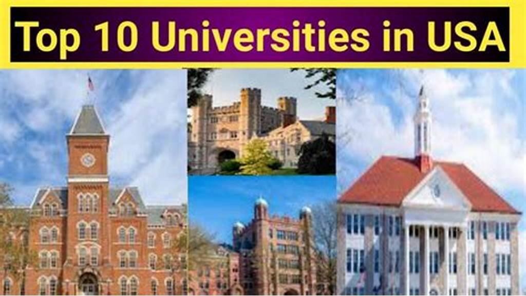 Top US colleges and universities 2024